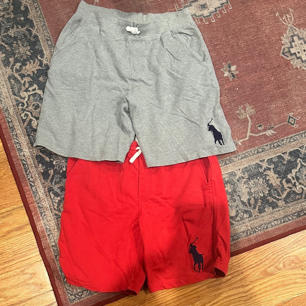 Kids Gray and Red Shorts Set